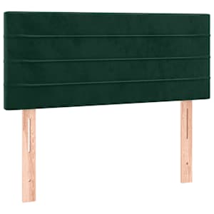 Čelo postele tmavě zelené 100x5x78/88 cm samet - obrázek 2