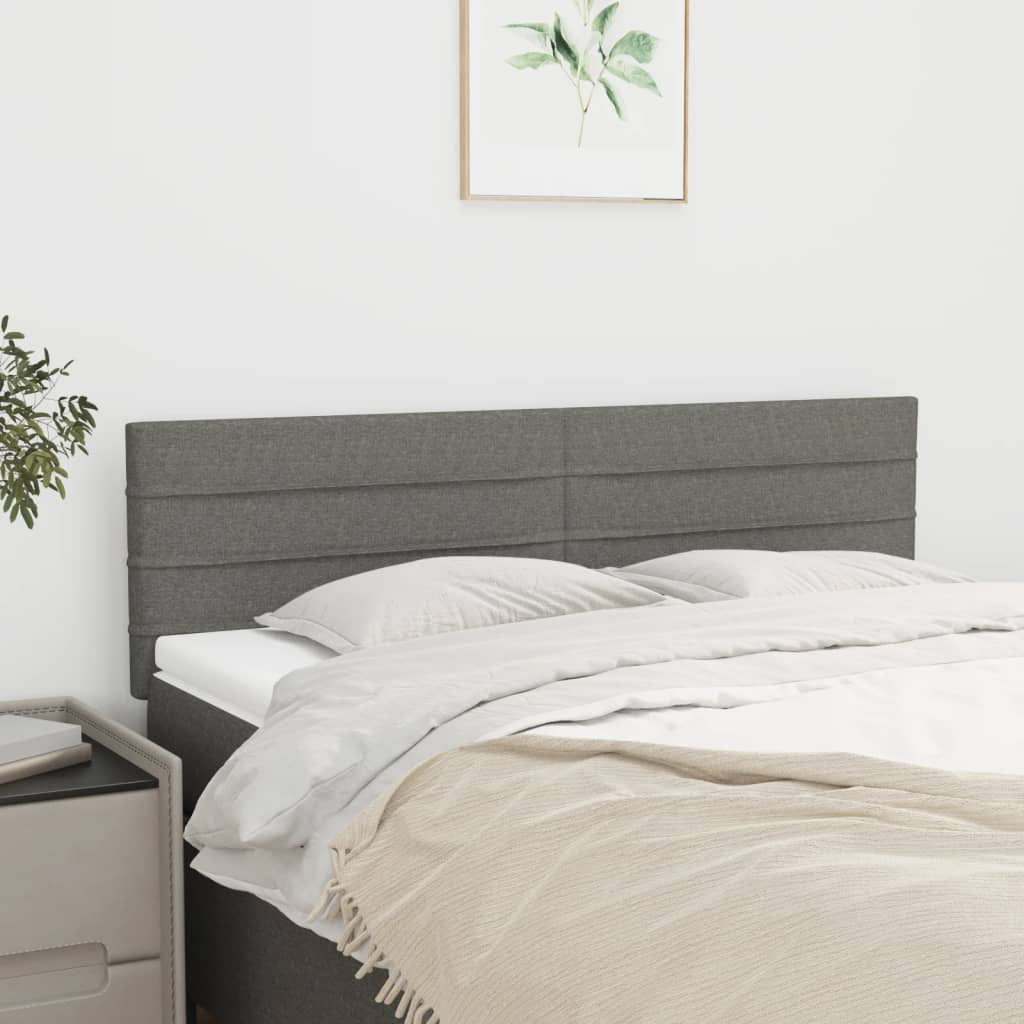 vidaXL Zag��wki, ciemnoszare, 144x5x78/88 cm, tkanina