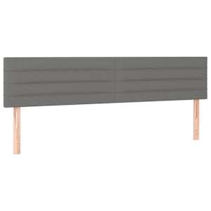 vidaXL voodipeatsid, tumehall, 160x5x78/88 cm, kangas