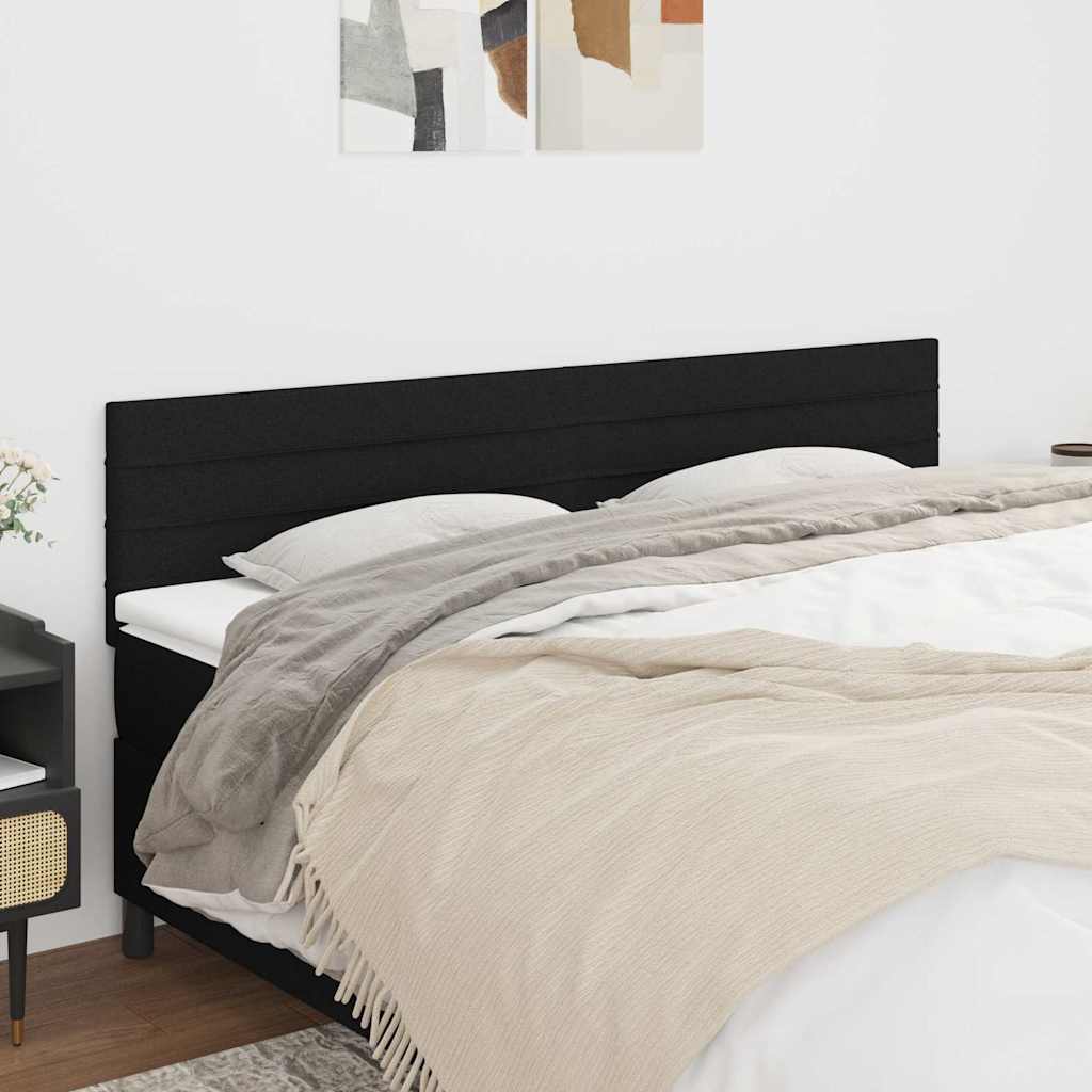 vidaXL Zag��wki, czarne, 160x5x78/88 cm, tkanina