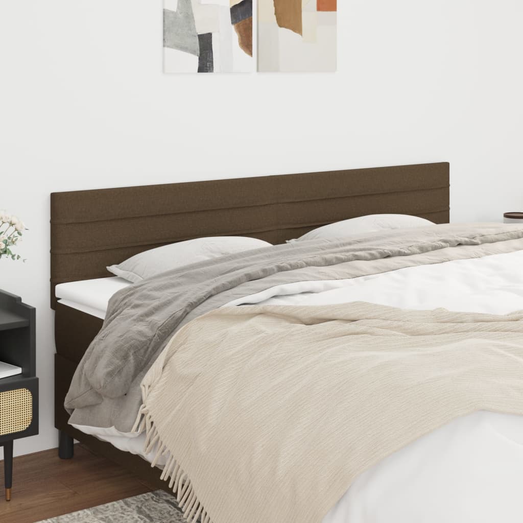 vidaXL Zag��wki, ciemnobr�zowe, 160x5x78/88 cm, tkanina