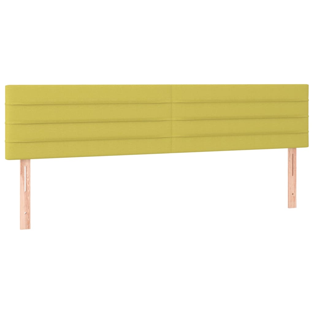 vidaXL Hoofdborden 2 st 80x5x78/88 cm stof groen