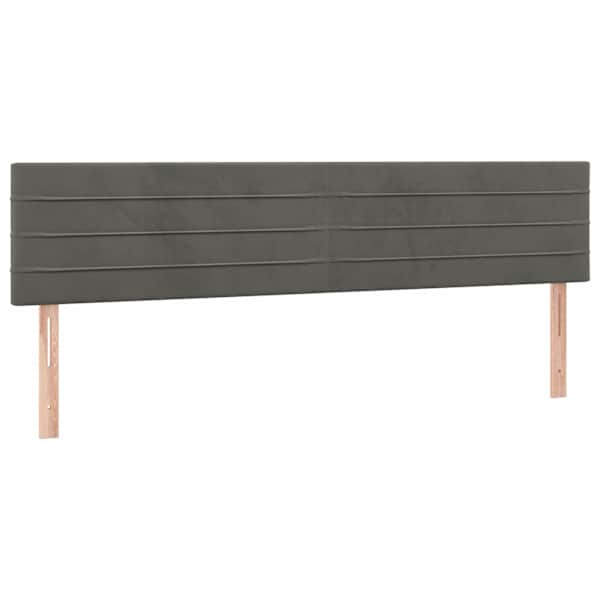 vidaXL voodipeatsid, tumehall, 160x5x78/88 cm, samet