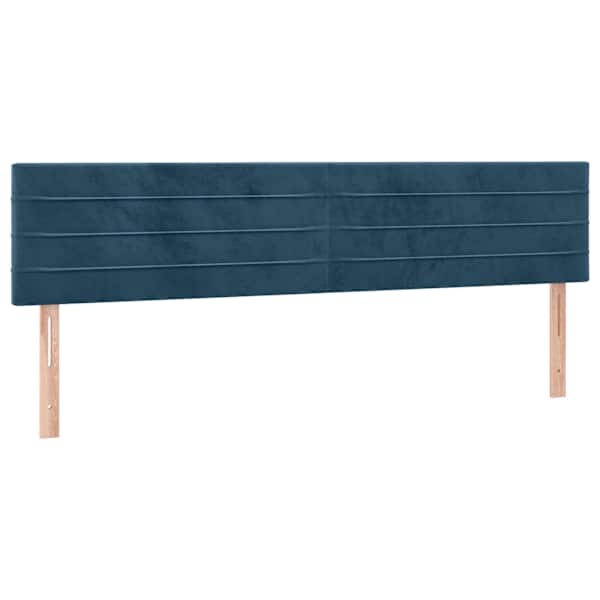 vidaXL voodipeatsid, tumesinine, 160x5x78/88 cm, samet