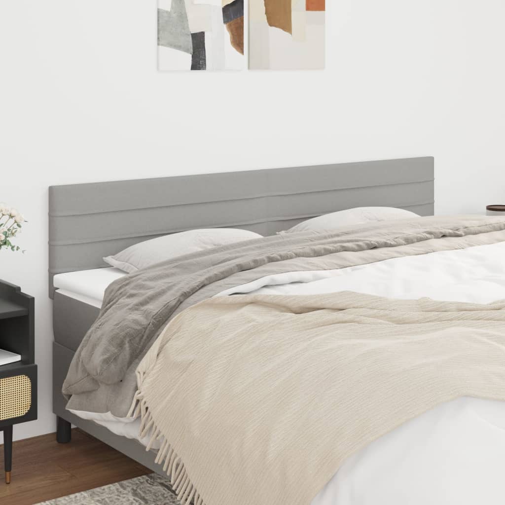 vidaXL Zag��wki, jasnoszare, 180x5x78/88 cm, tkanina