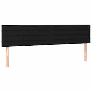 vidaXL voodipeatsid, must, 180x5x78/88 cm, kangas