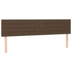 vidaXL voodipeatsid, tumepruun, 180x5x78/88 cm, kangas