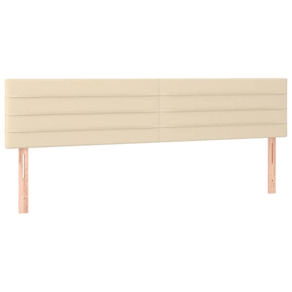 vidaXL voodipeatsid, kreemjas, 180x5x78/88 cm, kangas