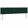 vidaXL voodipeatsid, tumerohelised, 180x5x78/88 cm, samet