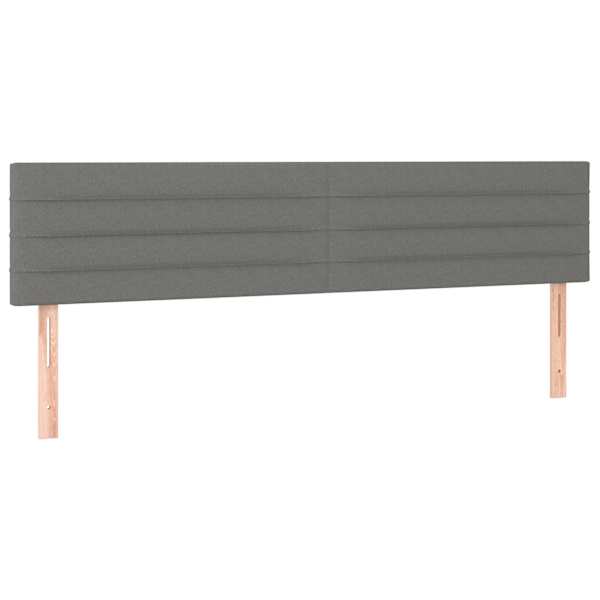 vidaXL voodipeatsid, tumehall, 200x5x78/88 cm, kangas