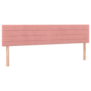 vidaXL voodipeatsid, roosa, 200x5x78/88 cm, samet