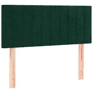 vidaXL voodiraam peats, tumeroheline, 80x5x78/88 cm, samet