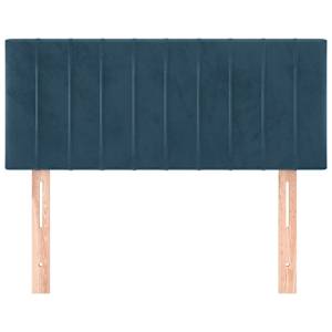Čelo postele tmavě modré 80 x 5 x 78/88 cm samet - obrázek 3