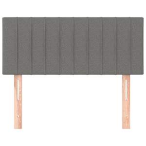 Čelo postele tmavě šedé 90x5x78/88 cm textil - obrázek 3