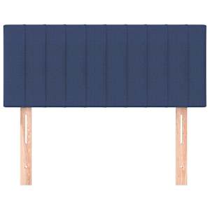 Čelo postele modré 90x5x78/88 cm textil - obrázek 3