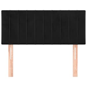 Čelo postele černé 90x5x78/88 cm samet - obrázek 3