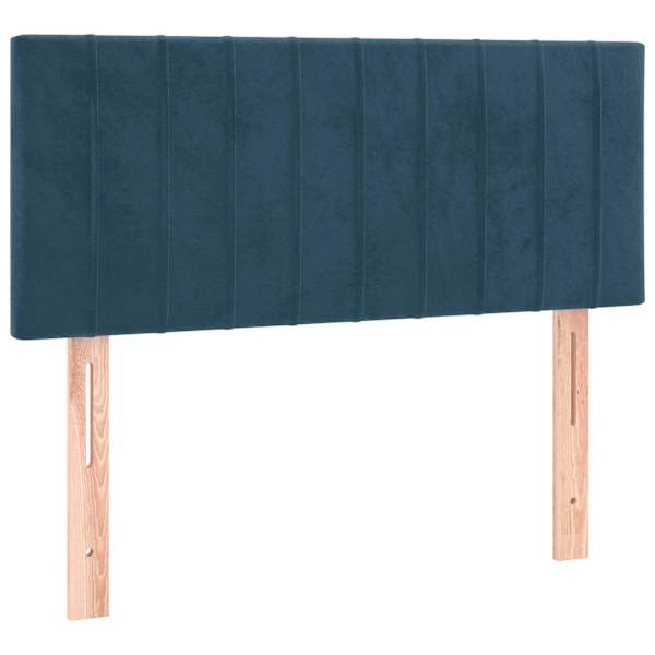 vidaXL voodiraam peats, tumesinine, 90x5x78/88 cm, samet