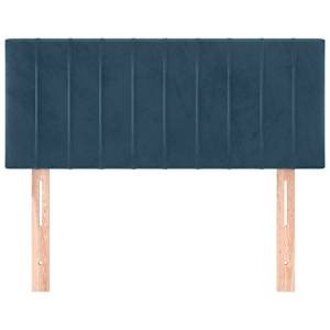 Čelo postele tmavě modré 90x5x78/88 cm samet - obrázek 3