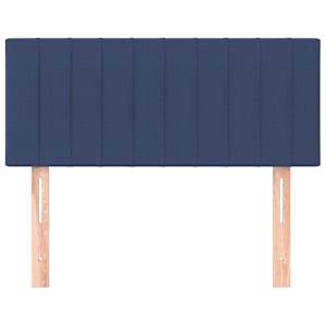 Čelo postele modré 100x5x78/88 cm textil - obrázek 3