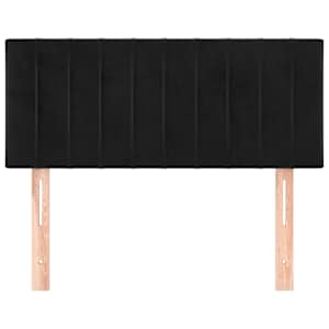 Čelo postele černé 100x5x78/88 cm samet - obrázek 3