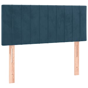 Čelo postele tmavě modré 100x5x78/88 cm samet - obrázek 2