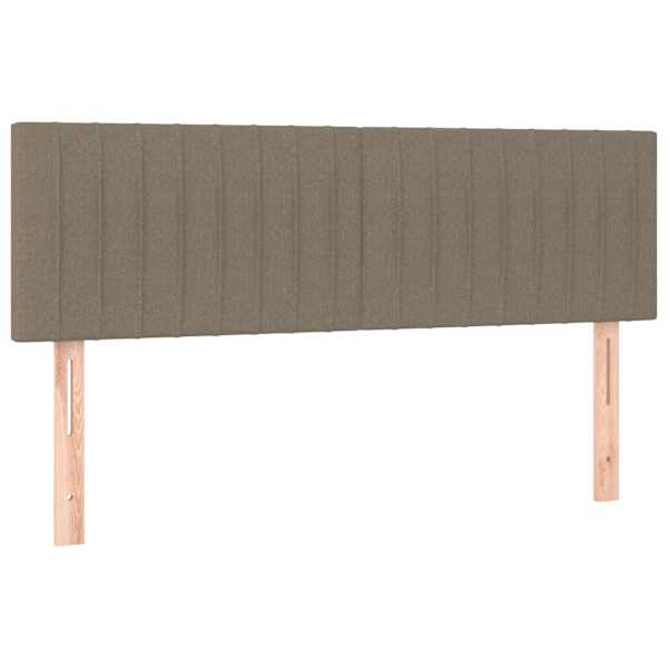 vidaXL voodipeatsid, pruunikashall, 144x5x78/88 cm, kangas