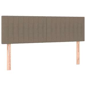 Čela postele 2 ks taupe 72 x 5 x 78/88 cm textil - obrázek 2
