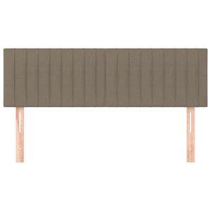 Čela postele 2 ks taupe 72 x 5 x 78/88 cm textil - obrázek 3