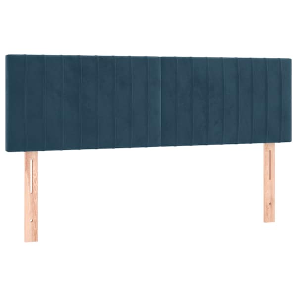 vidaXL voodipeatsid, tumesinine, 144x5x78/88 cm, samet