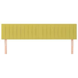 vidaXL Hoofdborden 2 st 80x5x78/88 cm stof groen