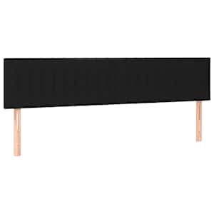 vidaXL voodipeatsid, must, 180x5x78/88 cm, kangas