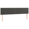 vidaXL voodipeatsid, tumehall, 180x5x78/88 cm, samet