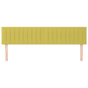 Čela postele zelená 200x5x78/88 cm látka - obrázek 3