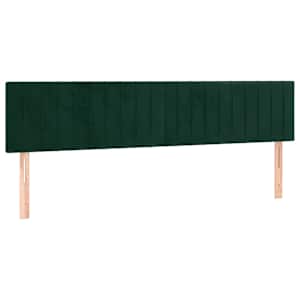 vidaXL voodipeatsid, tumeroheline, 200x5x78/88 cm, samet