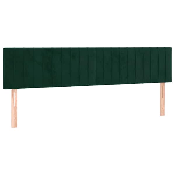 vidaXL voodipeatsid, tumeroheline, 200x5x78/88 cm, samet