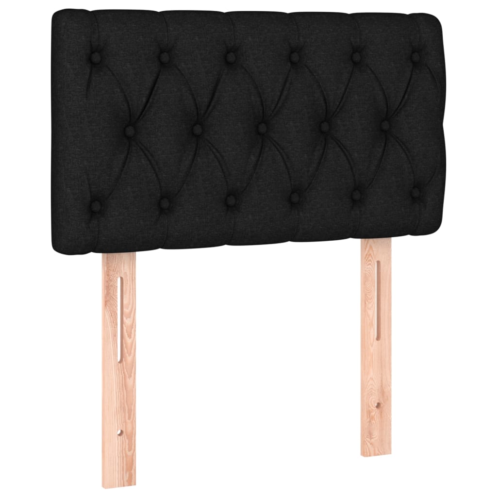 E-shop vidaXL Čelo postele čierne 80 x 7 x 78/88 cm látka