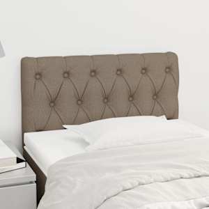Čelo postele taupe 80 x 7 x 78/88 cm textil - obrázek 1