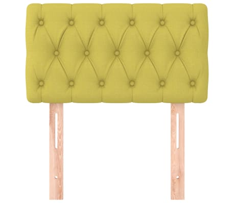 vidaXL Posteljno vzglavje zeleno 80x7x78/88 cm blago