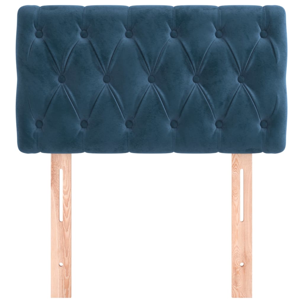 Thumbnail - vidaXL Kopfteil Dunkelblau 80x7x78/88 cm Samt