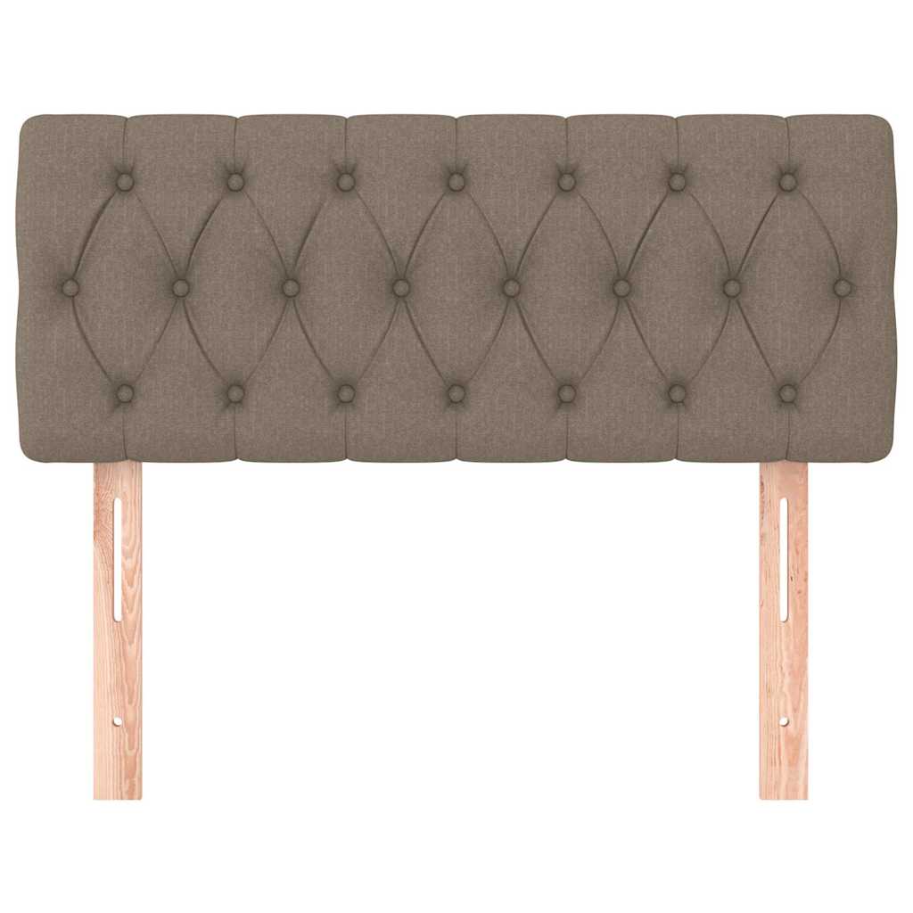 vidaXL Hoofdbord 90x7x78/88 cm stof taupe, foto 2