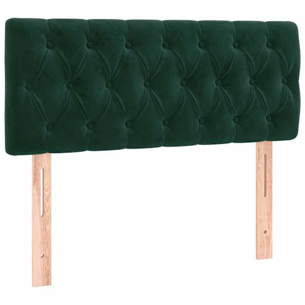 vidaXL voodipeats, tumeroheline, 90x7x78/88 cm, samet