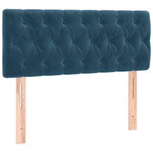 vidaXL voodipeats, tumesinine, 100x7x78/88 cm, samet