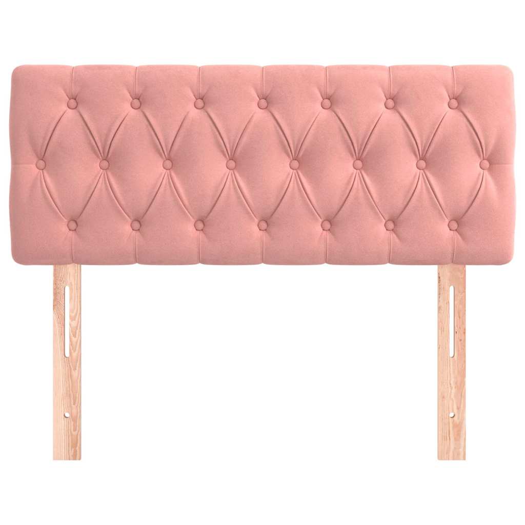 vidaXL Hoofdbord 100x7x78/88 cm fluweel roze, foto 2
