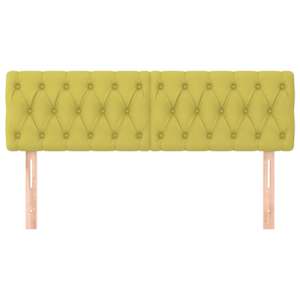 vidaXL Kopfteile 2 Stk. Gr&uuml;n 72x7x78/88 cm Stoff