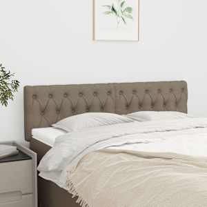 Čela postele 2 ks taupe 80x7x78/88 cm textil - obrázek 1