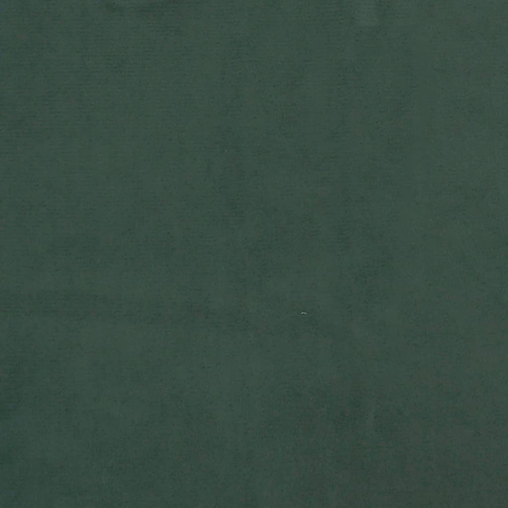 Sötétzöld bársony fejtámla 100x7x78/88 cm 