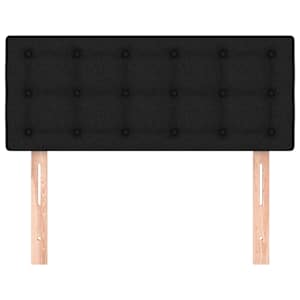 Čelo postele černé 80 x 5 x 78/88 cm textil - obrázek 3
