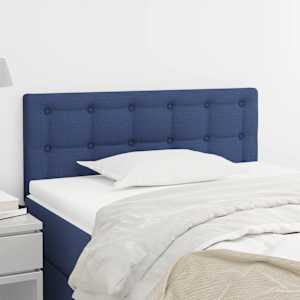 Čelo postele modré 80 x 5 x 78/88 cm textil - obrázek 1