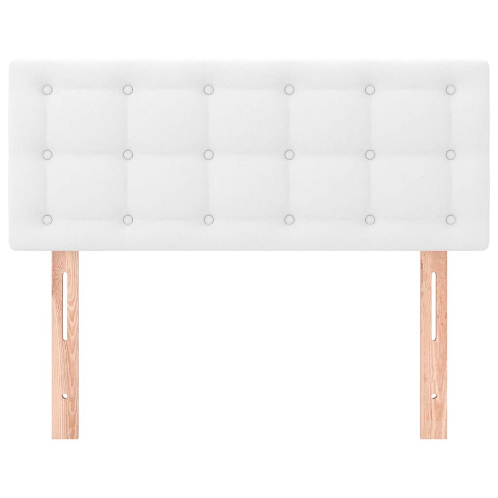 vidaXL Hoofdbord 80x5x78/88 cm kunstleer wit, foto 2