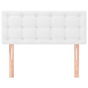 Čelo postele bílé 80 x 5 x 78/88 cm umělá kůže - obrázek 3
